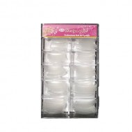 Καλούπια Tips Νυχιών Dual Forms size 1-10 Clear 100 τεμ.