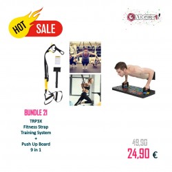 Bundle 21| Fitness Strap Training System & Push Up Board