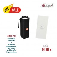 Combo A13 | Power bank 10000mAh & Ασύρματο Ηχείο Bluetooth T&G TG-531 με Subwoofer & Speakerphone