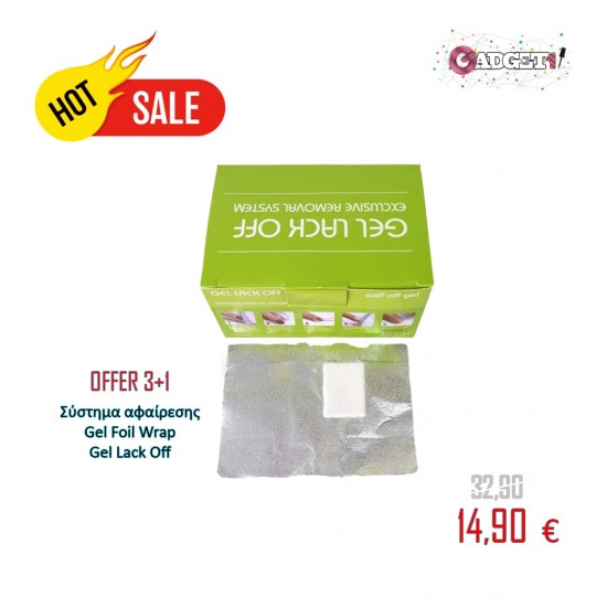 OFFER  3+1 | Gel Lack Off Gel Remover Foil Wrap Exclusive Removal System