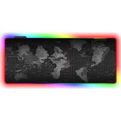  Gaming Mouse Pad XXL 900mm με RGB Φωτισμό - World map