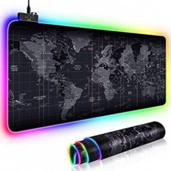  Gaming Mouse Pad XXL 900mm με RGB Φωτισμό - World map