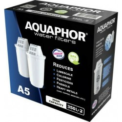 Aquaphor Ανταλλακτικό Φίλτρο Νερού για Κανάτα από Ενεργό Άνθρακα A5 2 τεμάχια