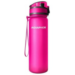 Aquaphor City Filter Bottle με Στόμιο και Φίλτρο 500ml Ροζ