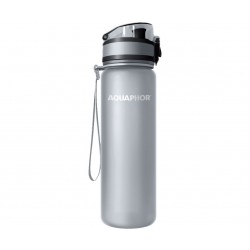 Aquaphor City Filter Bottle με Στόμιο και Φίλτρο 500ml Γκρι