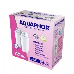Aquaphor Ανταλλακτικό Φίλτρο Νερού για Κανάτα από Ενεργό Άνθρακα A5 Mg+ 2 τεμάχια