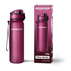 Aquaphor City Παγούρι με Φίλτρο 500ml Μωβ