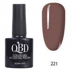 Επαγγελματικό Ημιμόνιμο Βερνίκι QBD Color Gel UV LED GEL POLISH SHELLAC SOAK-OFF 10ML - 221