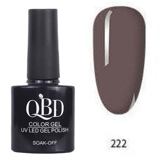 Επαγγελματικό Ημιμόνιμο Βερνίκι QBD Color Gel UV LED GEL POLISH SHELLAC SOAK-OFF 10ML - 222