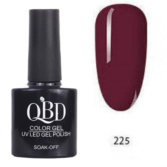 Επαγγελματικό Ημιμόνιμο Βερνίκι QBD Color Gel UV LED GEL POLISH SHELLAC SOAK-OFF 10ML - 225