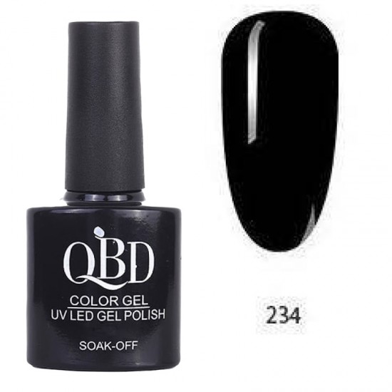 Επαγγελματικό Ημιμόνιμο Βερνίκι QBD Color Gel UV LED GEL POLISH SHELLAC SOAK-OFF 10ML - 234