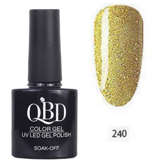 Επαγγελματικό Ημιμόνιμο Βερνίκι QBD Color Gel UV LED GEL POLISH SHELLAC SOAK-OFF 10ML - 240