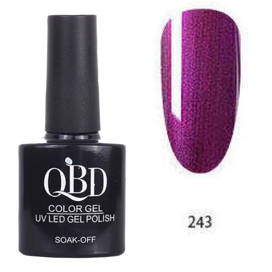 Επαγγελματικό Ημιμόνιμο Βερνίκι QBD Color Gel UV LED GEL POLISH SHELLAC SOAK-OFF 10ML - 243