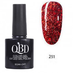 Επαγγελματικό Ημιμόνιμο Βερνίκι QBD Color Gel UV LED GEL POLISH SHELLAC SOAK-OFF 10ML - 251