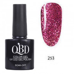 Επαγγελματικό Ημιμόνιμο Βερνίκι QBD Color Gel UV LED GEL POLISH SHELLAC SOAK-OFF 10ML - 253