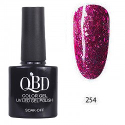 Επαγγελματικό Ημιμόνιμο Βερνίκι QBD Color Gel UV LED GEL POLISH SHELLAC SOAK-OFF 10ML - 254