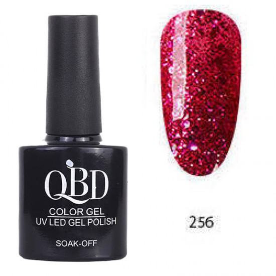 Επαγγελματικό Ημιμόνιμο Βερνίκι QBD Color Gel UV LED GEL POLISH SHELLAC SOAK-OFF 10ML - 256