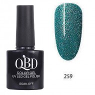 Επαγγελματικό Ημιμόνιμο Βερνίκι QBD Color Gel UV LED GEL POLISH SHELLAC SOAK-OFF 10ML - 259