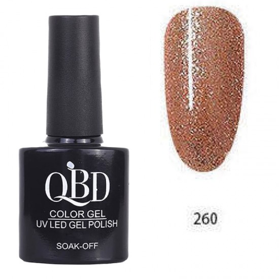 Επαγγελματικό Ημιμόνιμο Βερνίκι QBD Color Gel UV LED GEL POLISH SHELLAC SOAK-OFF 10ML - 260