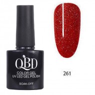 Επαγγελματικό Ημιμόνιμο Βερνίκι QBD Color Gel UV LED GEL POLISH SHELLAC SOAK-OFF 10ML - 261