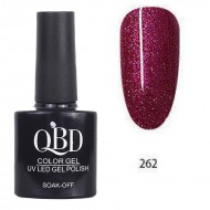 Επαγγελματικό Ημιμόνιμο Βερνίκι QBD Color Gel UV LED GEL POLISH SHELLAC SOAK-OFF 10ML - 262