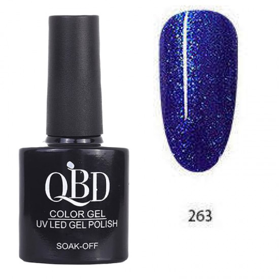 Επαγγελματικό Ημιμόνιμο Βερνίκι QBD Color Gel UV LED GEL POLISH SHELLAC SOAK-OFF 10ML - 263