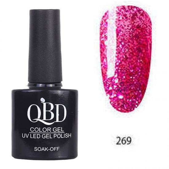 Επαγγελματικό Ημιμόνιμο Βερνίκι QBD Color Gel UV LED GEL POLISH SHELLAC SOAK-OFF 10ML - 269