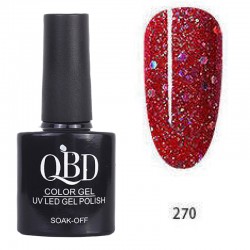 Επαγγελματικό Ημιμόνιμο Βερνίκι QBD Color Gel UV LED GEL POLISH SHELLAC SOAK-OFF 10ML - 270