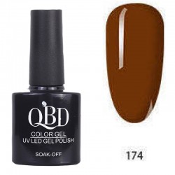 Επαγγελματικό Ημιμόνιμο Βερνίκι QBD Color Gel UV LED GEL POLISH SHELLAC SOAK-OFF 10ML - 174