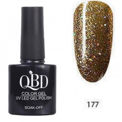 Επαγγελματικό Ημιμόνιμο Βερνίκι QBD Color Gel UV LED GEL POLISH SHELLAC SOAK-OFF 10ML - 177