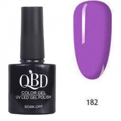 Επαγγελματικό Ημιμόνιμο Βερνίκι QBD Color Gel UV LED GEL POLISH SHELLAC SOAK-OFF 10ML - 182
