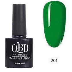 Επαγγελματικό Ημιμόνιμο Βερνίκι QBD Color Gel UV LED GEL POLISH SHELLAC SOAK-OFF 10ML - 201