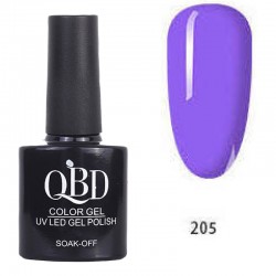 Επαγγελματικό Ημιμόνιμο Βερνίκι QBD Color Gel UV LED GEL POLISH SHELLAC SOAK-OFF 10ML - 205