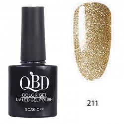 Επαγγελματικό Ημιμόνιμο Βερνίκι QBD Color Gel UV LED GEL POLISH SHELLAC SOAK-OFF 10ML - 211