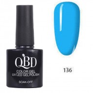 Επαγγελματικό Ημιμόνιμο Βερνίκι QBD Color Gel UV LED GEL POLISH SHELLAC SOAK-OFF 10ML - 136