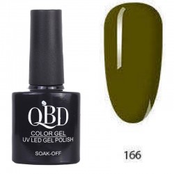 Επαγγελματικό Ημιμόνιμο Βερνίκι QBD Color Gel UV LED GEL POLISH SHELLAC SOAK-OFF 10ML - 166