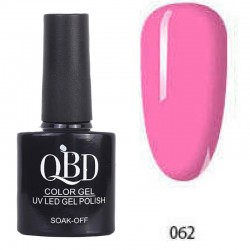 Επαγγελματικό Ημιμόνιμο Βερνίκι QBD Color Gel UV LED GEL POLISH SHELLAC SOAK-OFF 10ML - 062