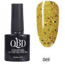 Επαγγελματικό Ημιμόνιμο Βερνίκι QBD Color Gel UV LED GEL POLISH SHELLAC SOAK-OFF 10ML - 069