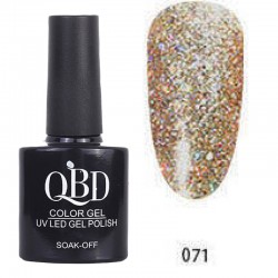 Επαγγελματικό Ημιμόνιμο Βερνίκι QBD Color Gel UV LED GEL POLISH SHELLAC SOAK-OFF 10ML - 071