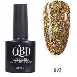 Επαγγελματικό Ημιμόνιμο Βερνίκι QBD Color Gel UV LED GEL POLISH SHELLAC SOAK-OFF 10ML - 072