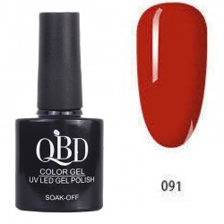 Επαγγελματικό Ημιμόνιμο Βερνίκι QBD Color Gel UV LED GEL POLISH SHELLAC SOAK-OFF 10ML - 091