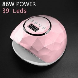 Sun F6 Επαγγελματικό Φουρνάκι Νυχιών 86 watt με 39 led Ροζ