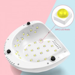 Sun F6 Επαγγελματικό Φουρνάκι Νυχιών 86 watt με 39 led Ροζ