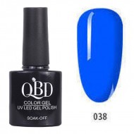 Επαγγελματικό Ημιμόνιμο Βερνίκι QBD Color Gel UV LED GEL POLISH SHELLAC SOAK-OFF 10ML - 038