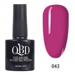 Επαγγελματικό Ημιμόνιμο Βερνίκι QBD Color Gel UV LED GEL POLISH SHELLAC SOAK-OFF 10ML - 043