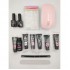 Mobray Poly Nail Gel Kit, Builder Gel for Quick Nail Gel Nail Extension Kit 15ml 4pcs Starter Kit Professional Technician All-in-One French Manicure Kit for Nail Enhancement & SUNUV Φουρνάκι Νυχιών Sun Mini UV/LED 6W & Τσαντάκι Μεταφοράς