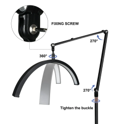 Led light Half Moon με Τροχήλατη βάση και κοντρολ