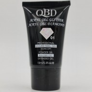 QBD GLITTER ACRYLGEL 1 Diamond 15ml