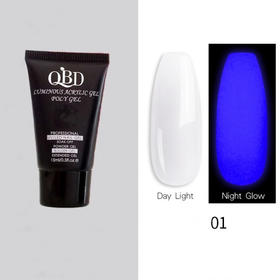 QBD LUMINOUS Acrylic Gel Polygel 15ml  N-1