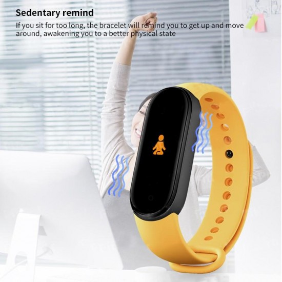 M6 1.56 Full Screen Display Smart Bracelet Blood Oxygen Fitness Tracker Heart Rate Monitor Bluetooth Smart Band6